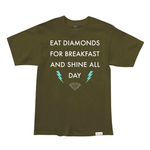 Camiseta Diamond Breakfast Verde Masculino