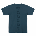 Camiseta Posso Tag Vertical Azul Lavado