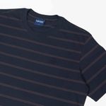 Camiseta Tupode Listrada Anc Preto Marrom