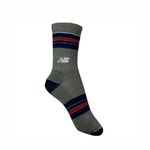 Meia New Balance Cano Alto Listrado 39 a 42 - Cinza