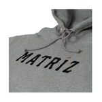 Moletom Matriz Canguru Script Cinza Mescla
