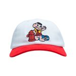 Boné Tupode Cascao Skatebooo Creme Vermelho