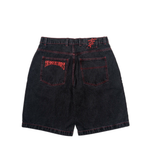 Bermuda Tropicalients Jeans Red Night Preto