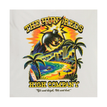Camiseta High  x The Hundreds Adam Bomb Beach Branca