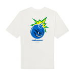 Camiseta High  x The Hundreds Adam Bomb Flames Branca