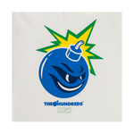 Camiseta High  x The Hundreds Adam Bomb Flames Branca