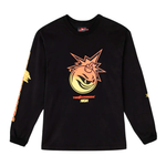 Camiseta High  x The Hundreds Manga Longa Adam Bomb Flames