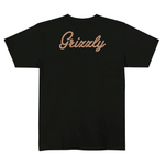 Camiseta Grizzly Back Script Logo Preto
