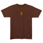 Camiseta Grizzly Back Script Logo Chocolate