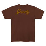 Camiseta Grizzly Back Script Logo Chocolate