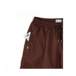 Shorts High Pleated Mesh Marrom