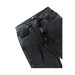 Calça Motha Foton Jeans Balloon Preto Marmorizado
