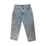 Calça Motha Foton Jeans Balloon Cinza Marmorizado