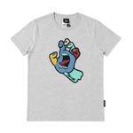 Camiseta Juvenil  Santa Cruz Screaming Hand Fusion Cinza