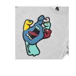 Camiseta Juvenil  Santa Cruz Screaming Hand Fusion Cinza
