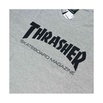 Camiseta Thrasher Juvenil Skate Mag Cinza