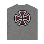 Camiseta Independent Juvenil  Bar Cross Logo Cinza
