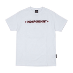 Camiseta Independent Juvenil Bar Cross Logo Branca