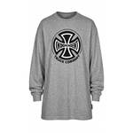 Camiseta Independent Juvenil Manga Longa Truck Cinza