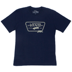 Camiseta Vans Juvenil B Port Patch Azul