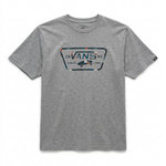 Camiseta Vans Juvenil By Full Patch Fill Cinza
