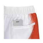 Shorts High Fade Branco/Laranja