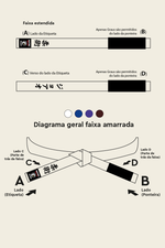 MATSU OBI COM PONTEIRA - Faixa Colorida - STANDARD