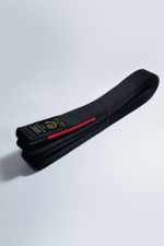 KUROMATSU COM PONTEIRA- Faixa Preta Premium - CETIM