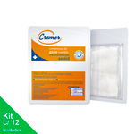Compressa de Gaze 7,5 x 7,5cm C/ 10Un. 13 Fios Pct C/12 - CREMER