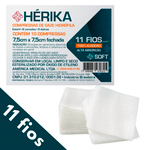 Compressa de Gaze 7,5x7,5cm C/ 10Un. 11 Fios HERIKA - AMED