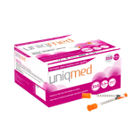 CX C/ 100Un SERINGA de Insulina 0,3ml C/Ag 6X0,25mm UNIQMED