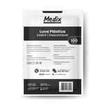 Luva Plástica Estéril individual Pct. C/ 100Un - MEDIX