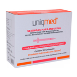 SERINGA de Botox 0,5ml CX C/ 100Un. Indiv. UNIQMED Ag 5mm X 0,23mm