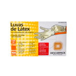 Luva Procedimento Látex C/ Pó C/ 100Un. DESCARPACK