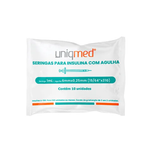 SERINGA de Insulina 1ml C/10un UNIQMED - Ag 6x25mm