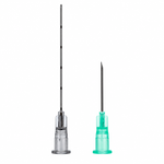 Microcânulas 22G x 50mm C/ Agulha Auxiliar 21G Cx C/ 12Un. Uniqmed