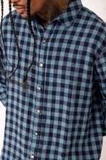 Camisa Soft Blue Plaid