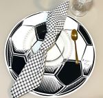 Jogo Americano Infantil Bola Preta e Branca