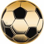 Jogo Americano Infantil Bola Preta e Dourada