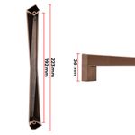 Puxador Gliss 192mm