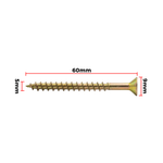 Parafuso Chipboard Phillips 5x60mm - Kit 50 Unidades