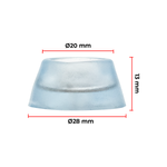 Sapata Silicone 28mm - Kit 10 Unidades