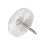 Sapata Prego 25mm Transparente - Kit 10 Unidades