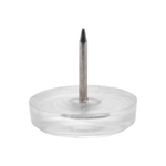 Sapata Prego 25mm Transparente - Kit 10 Unidades