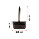 Sapata Prego 20mm - Kit 10 Unidades