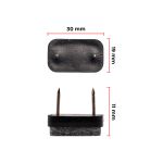 Sapata Prego com Feltro 30x19mm - Kit 10 Unidades