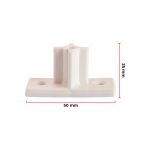 Distanciador para Corrediça 25mm - Kit 2 Unidades