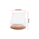 Ponteira Silicone com Feltro 30 a 45mm - Kit 12 Unidades