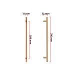 Puxador Primus IL 814 256mm - Italy Line
