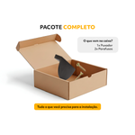 Puxador Riva 603 64mm Preto Fosco